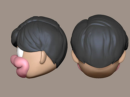 顔モデル制作