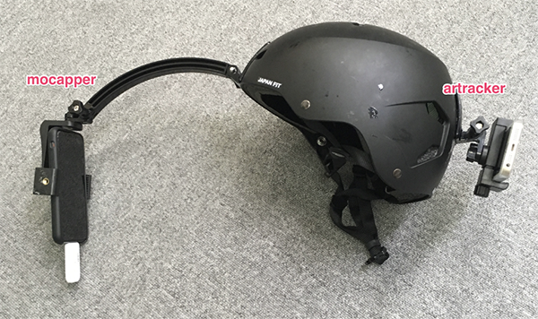 表情キャプチャヘルメット