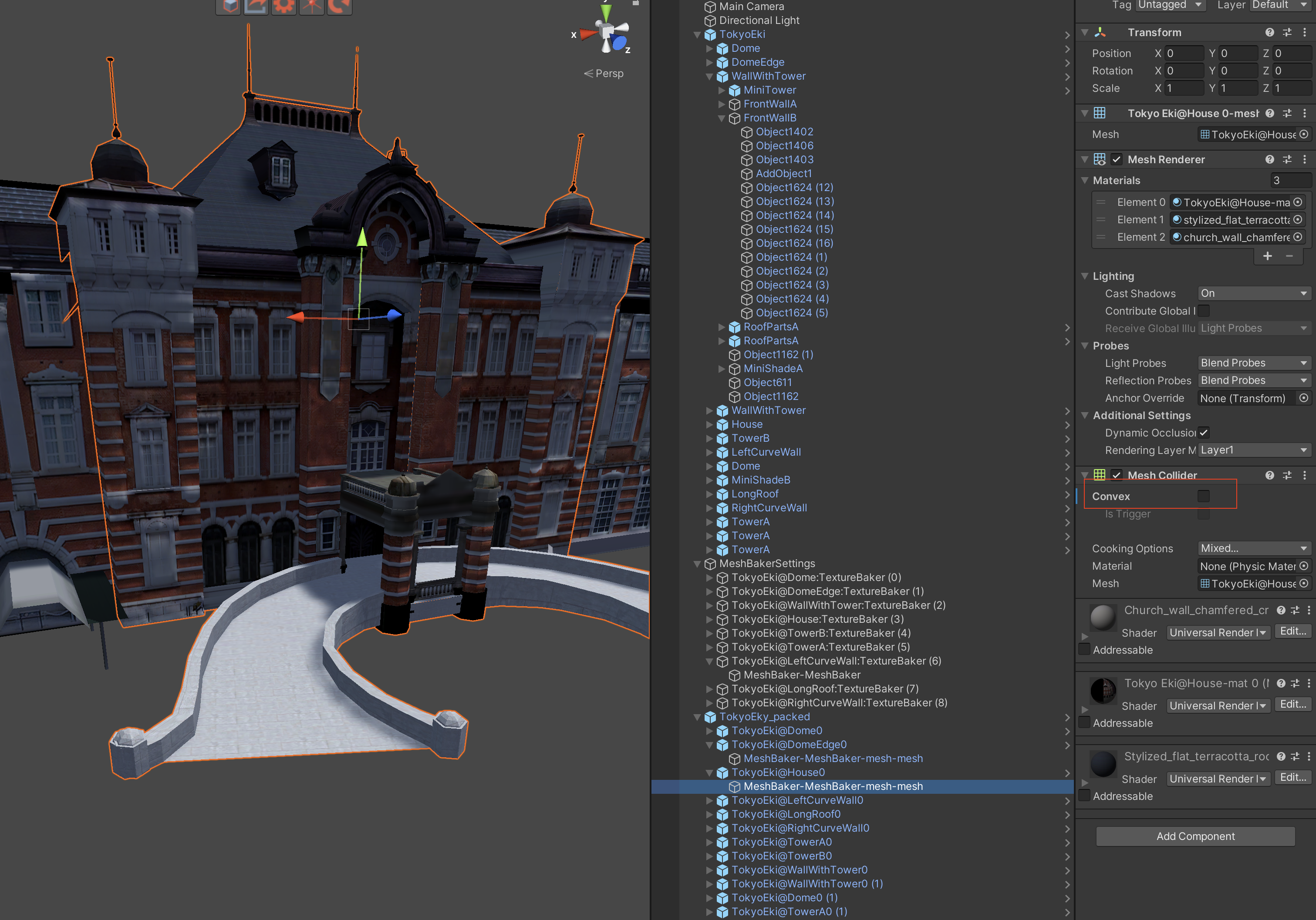 東京駅3DModelをUnityで表示